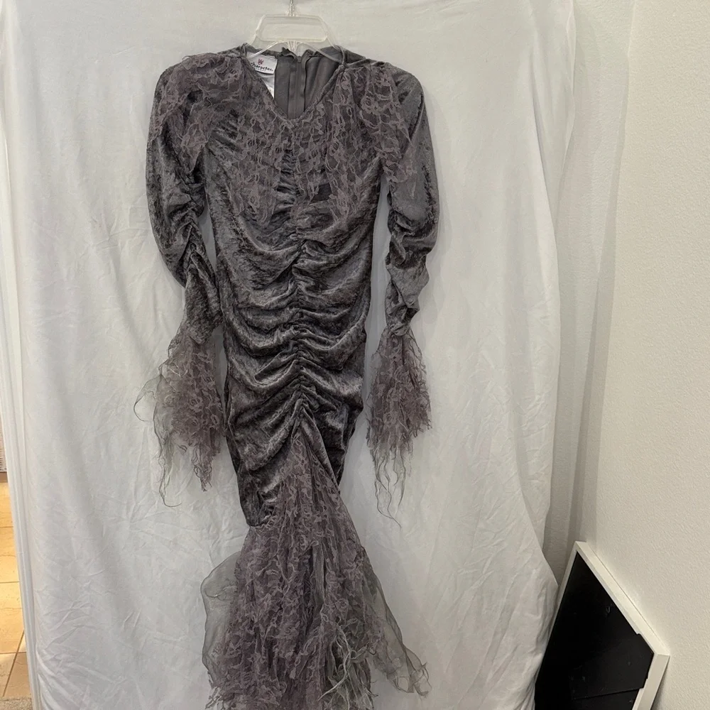 CHASING FIREFLIES Zombie Dress lace and velvet no wings sz 10